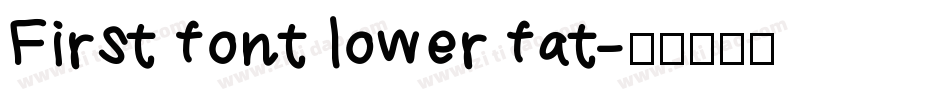 First font lower fat字体转换